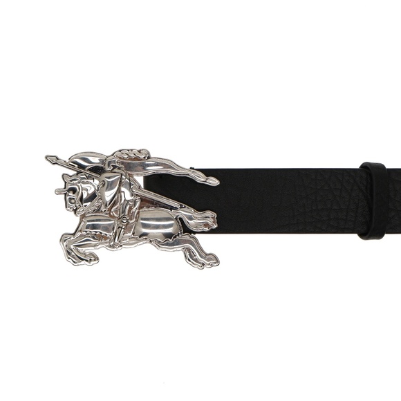 Burberry Knight Buckle Belt Limited Edition Black Leather Size 90 / 36 New - Picture 4 of 6